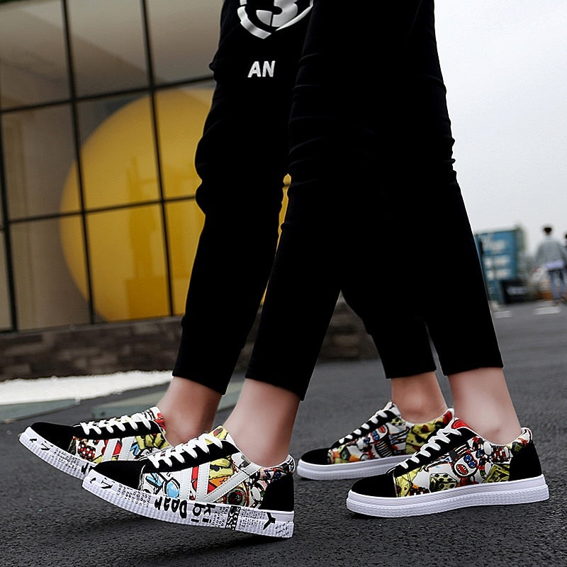 Black Platform Sneakers Casual Vulcanized Shoes 2022 Autumn Plus Size 35-44 Lover Shoes Zapatillas Mujer