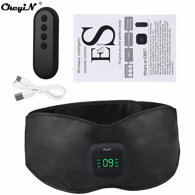 CkeyiN Smart Fitness Slimming Belt EMS Abdominal Apparatus Muscle Massage