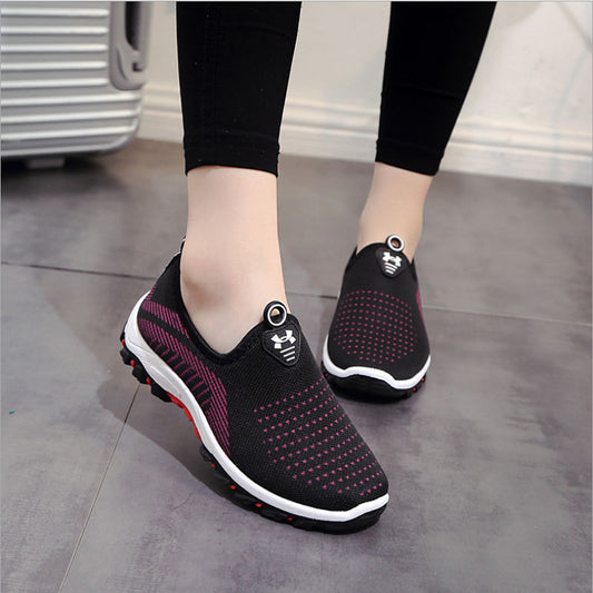 Fashion Women Platform Sneakers Ladies Casual Mesh Air Loafers