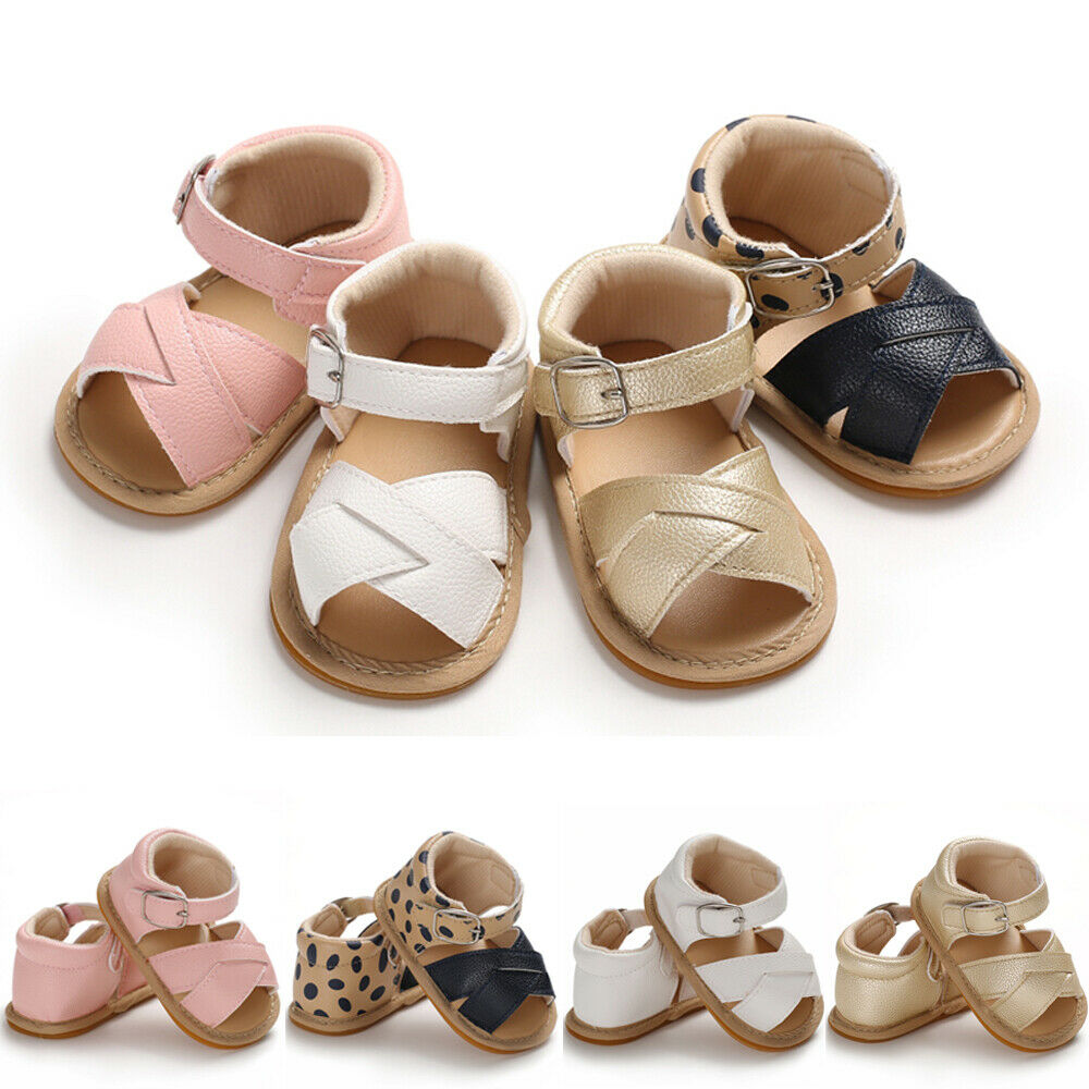 New Infant Baby Girl Casual Soft Sole Prewalker Summer Prewalker Shoes