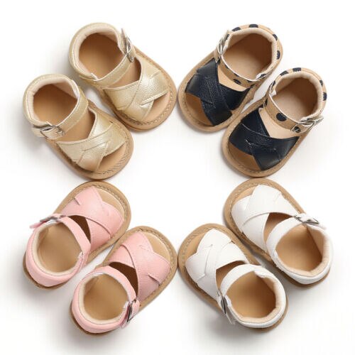 New Infant Baby Girl Casual Soft Sole Prewalker Summer Prewalker Shoes