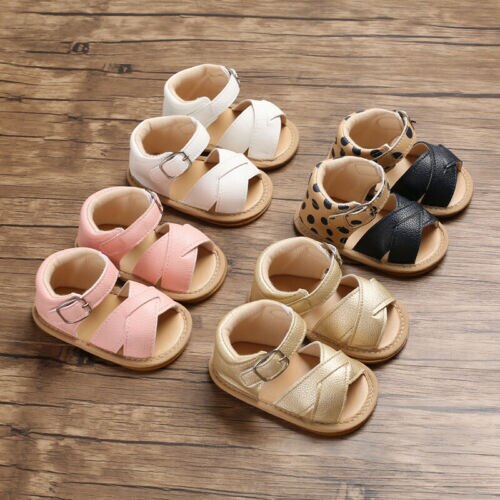 New Infant Baby Girl Casual Soft Sole Prewalker Summer Prewalker Shoes