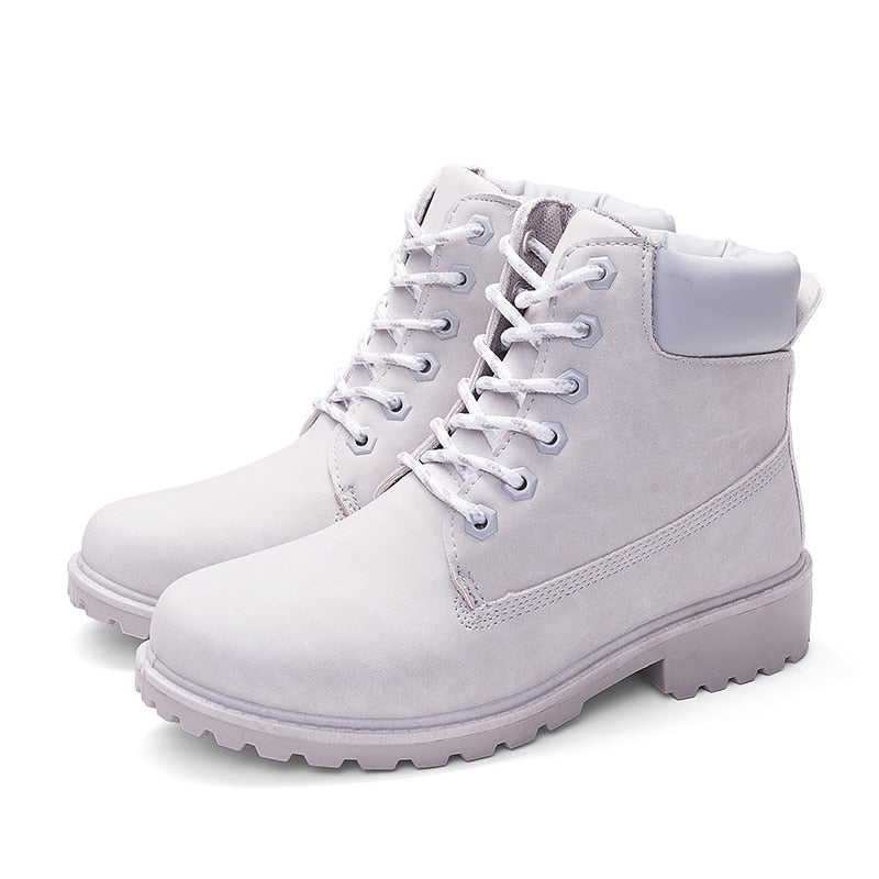 Shoes Women Plush Snow Boot Heel Fashion Keep Warm Women&#39;s Boots Woman Size 36-42 Ankle Botas Pink