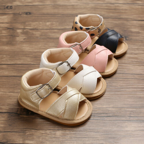 New Infant Baby Girl Casual Soft Sole Prewalker Summer Prewalker Shoes