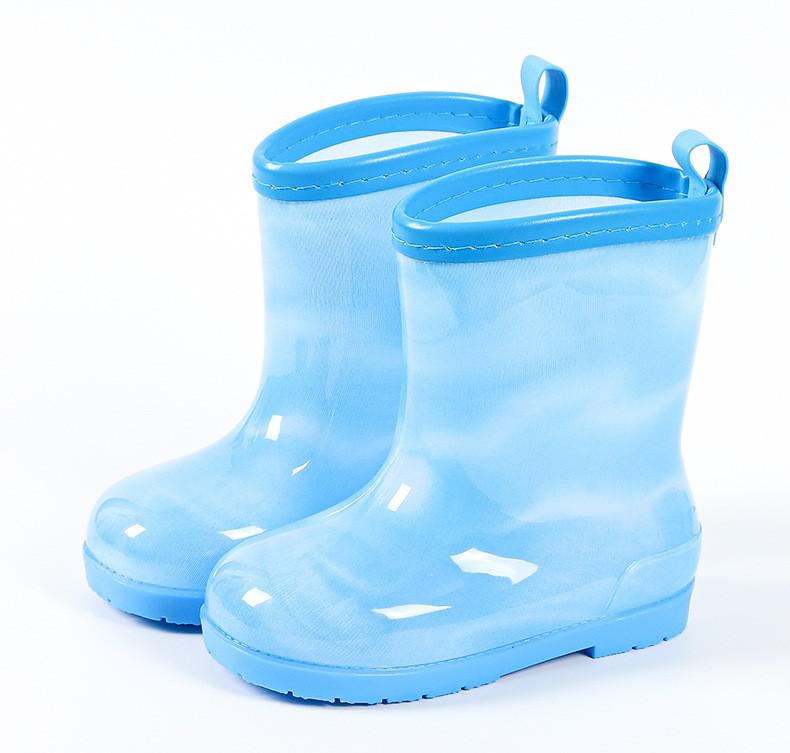 Rainbow Children Water Shoes PVC Kids Rubber Boots Fashion