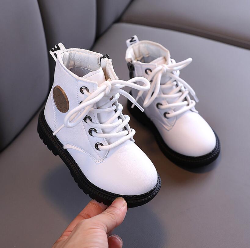 2020 Autumn/Winter Children Boots Boys Girls Leather Martin Boots