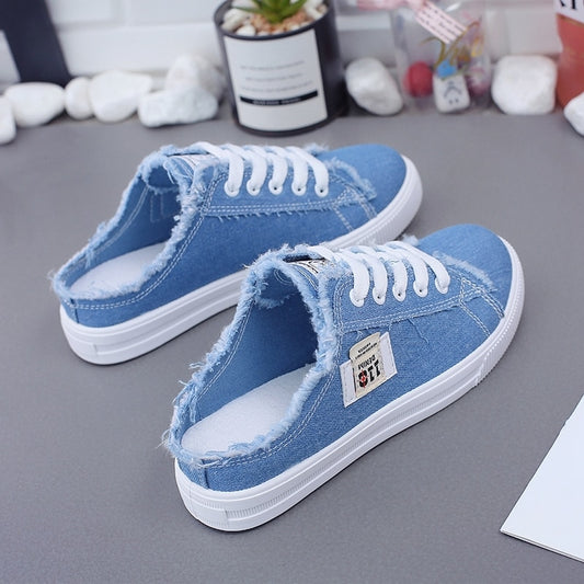 New 2019 Spring Summer Women Canvas Shoes flat sneakers women