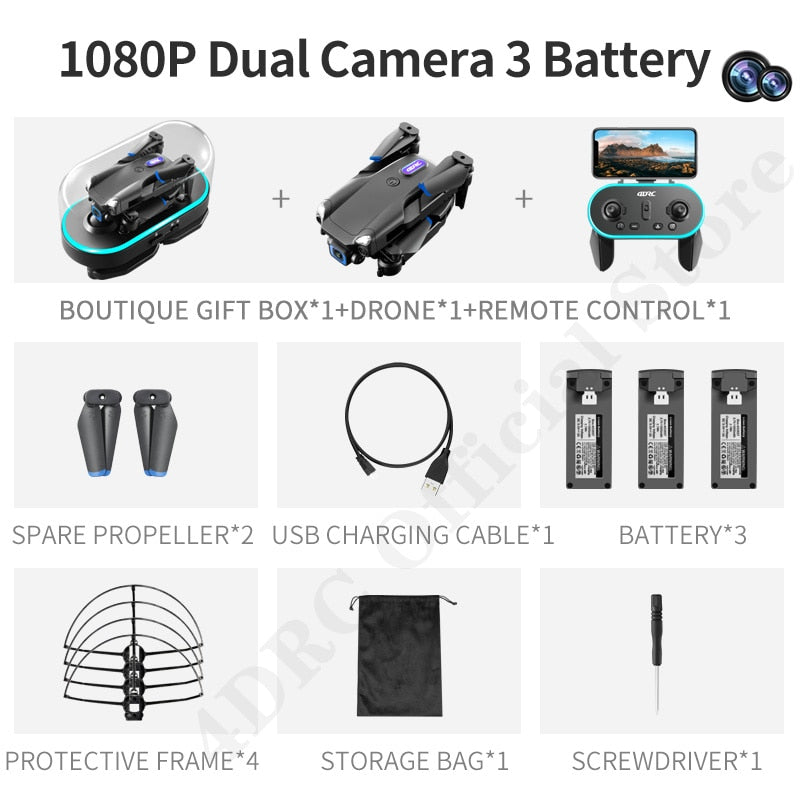 4DRC V20 Drone 4k Profesional HD Dual Camera fpv Drone Height Keep Drones Photography Rc Helicopter Foldable Quadcopter Dron Toy