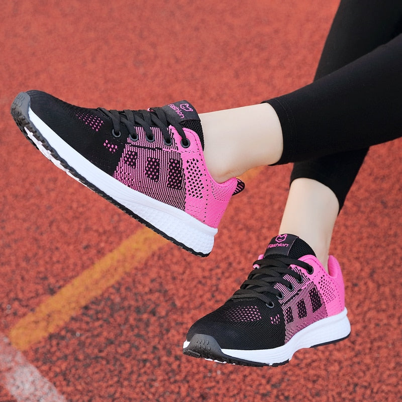 Women's Sport Shoes Female Brand Sneakers Woman Running Shoes Breathable Antislip Light Flats Eur 35-42 zapatos