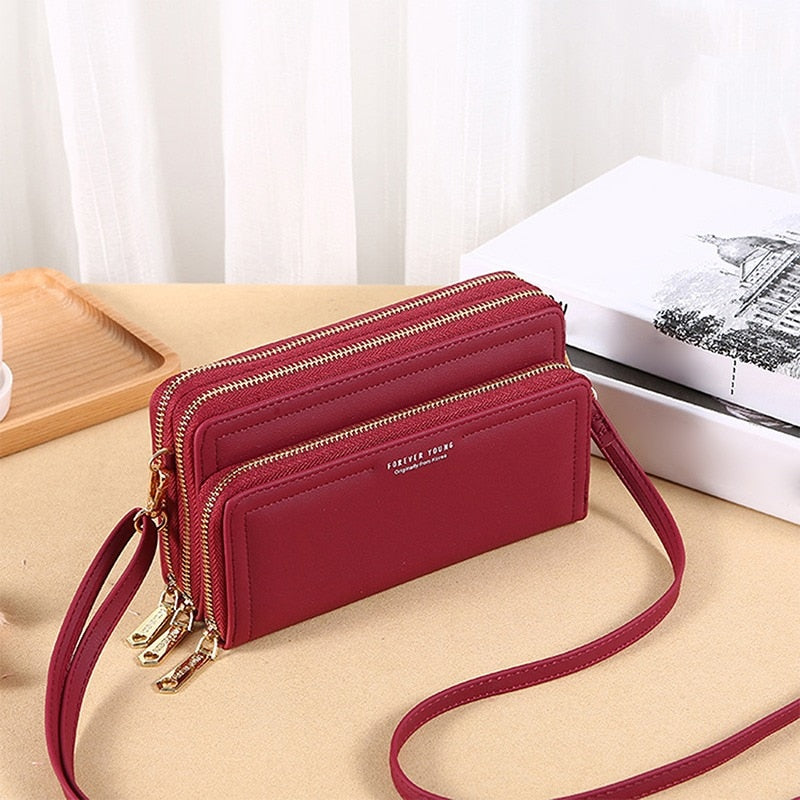 Women Messenger Bag Square Bag Cloth Pattern Turn Lock Mini Bag