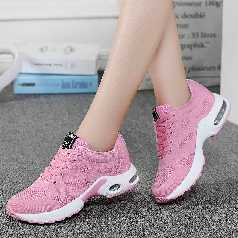 Sneakers Running Shoes Outdoor Sports Shoes Breathable Mesh Comfort Running Shoes Air Cushion Lace Up