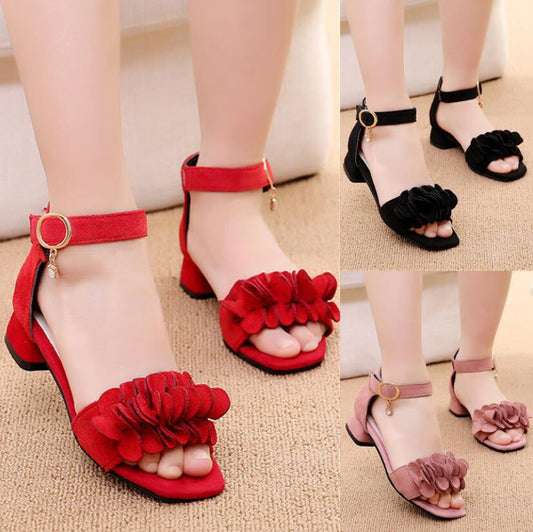 Summer Kids Leather Shoes Girls Wedding Dress Shoes