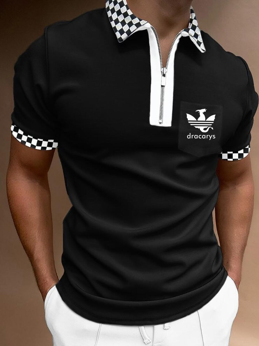 Men Patchwork Polo shirt 2021 Summer Model Tops Short Sleeve Casual Polo shirt