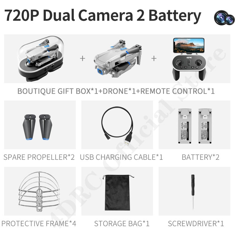 4DRC V20 Drone 4k Profesional HD Dual Camera fpv Drone Height Keep Drones Photography Rc Helicopter Foldable Quadcopter Dron Toy