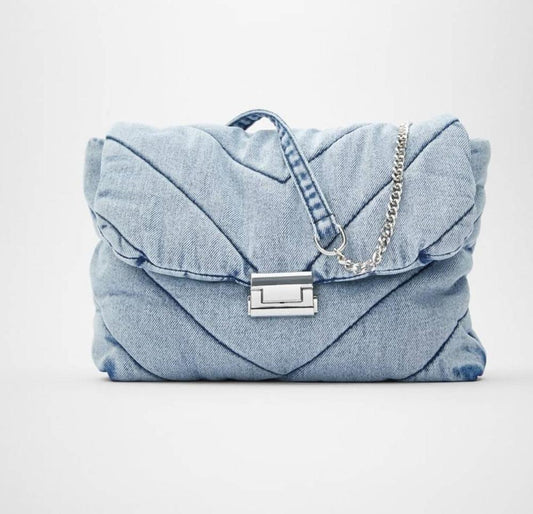 Luxury designer jeans bags women denim chain crossbody bags for women