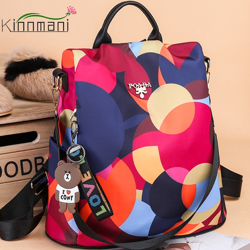 Fashion Backpack Women Oxford Cloth Shoulder Bags School Bags for Teenage