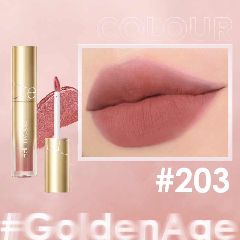 FOCALLURE Silky-Smooth Lip Cream Velvet Matte Lip Glaze Pigment Long Lasting For Lips