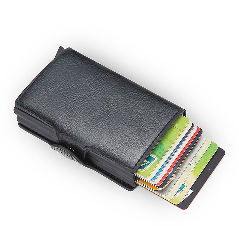 Rfid Blocking Protection Men id Credit Card Holder Wallet Leather