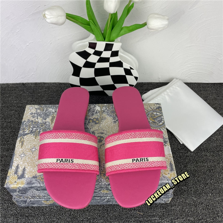 Women Shoe Slippers Woman Pumps Ladies Sandals Leather Slipper Flip Flops