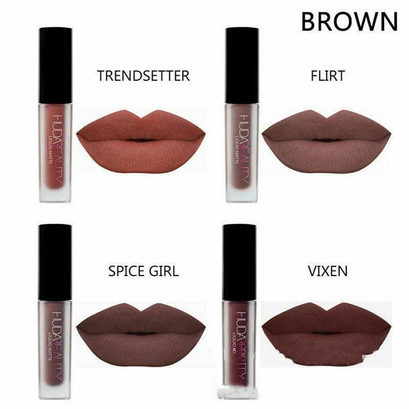 Lip Gloss Mini Lip Glaze Set Four Matte Waterproof