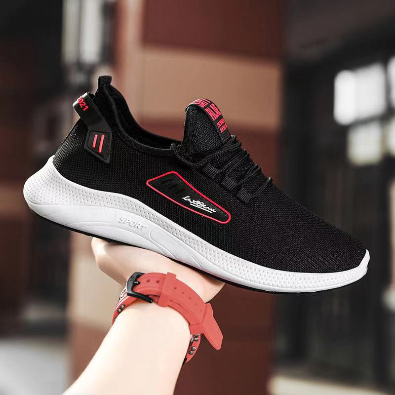 Men Shoes Spring Autumn Casual Shoes Mesh Breathable Comfortable Sports Shoes Male Lightweight Wear-resistant Running Shoes