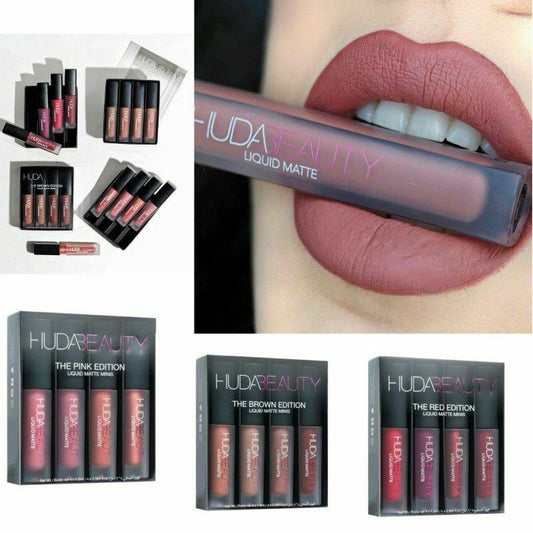 Lip Gloss Mini Lip Glaze Set Four Matte Waterproof