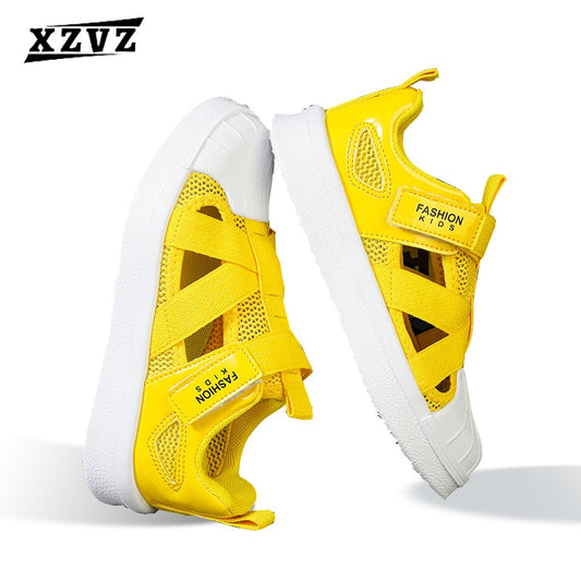 XZVZ Kids Sandals Web Kids Protective Toe Sandals Comfortable Non-slip Boys Girls