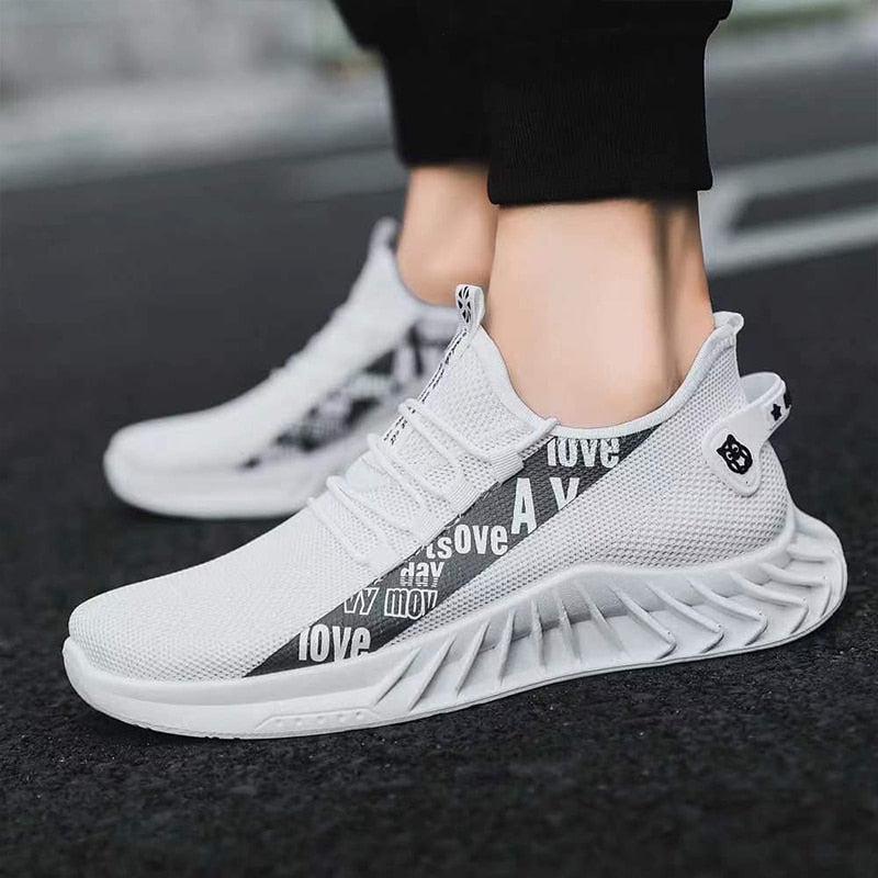 Men Shoes Spring Autumn Casual Shoes Mesh Breathable Comfortable Sports Shoes Male Lightweight Wear-resistant Running Shoes