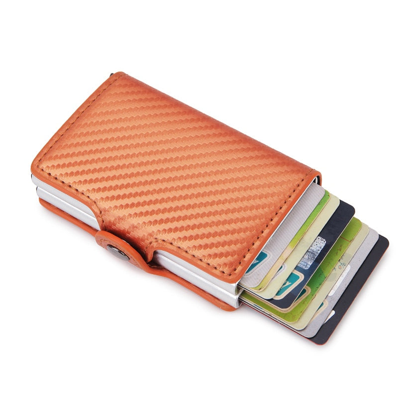 Rfid Blocking Protection Men id Credit Card Holder Wallet Leather