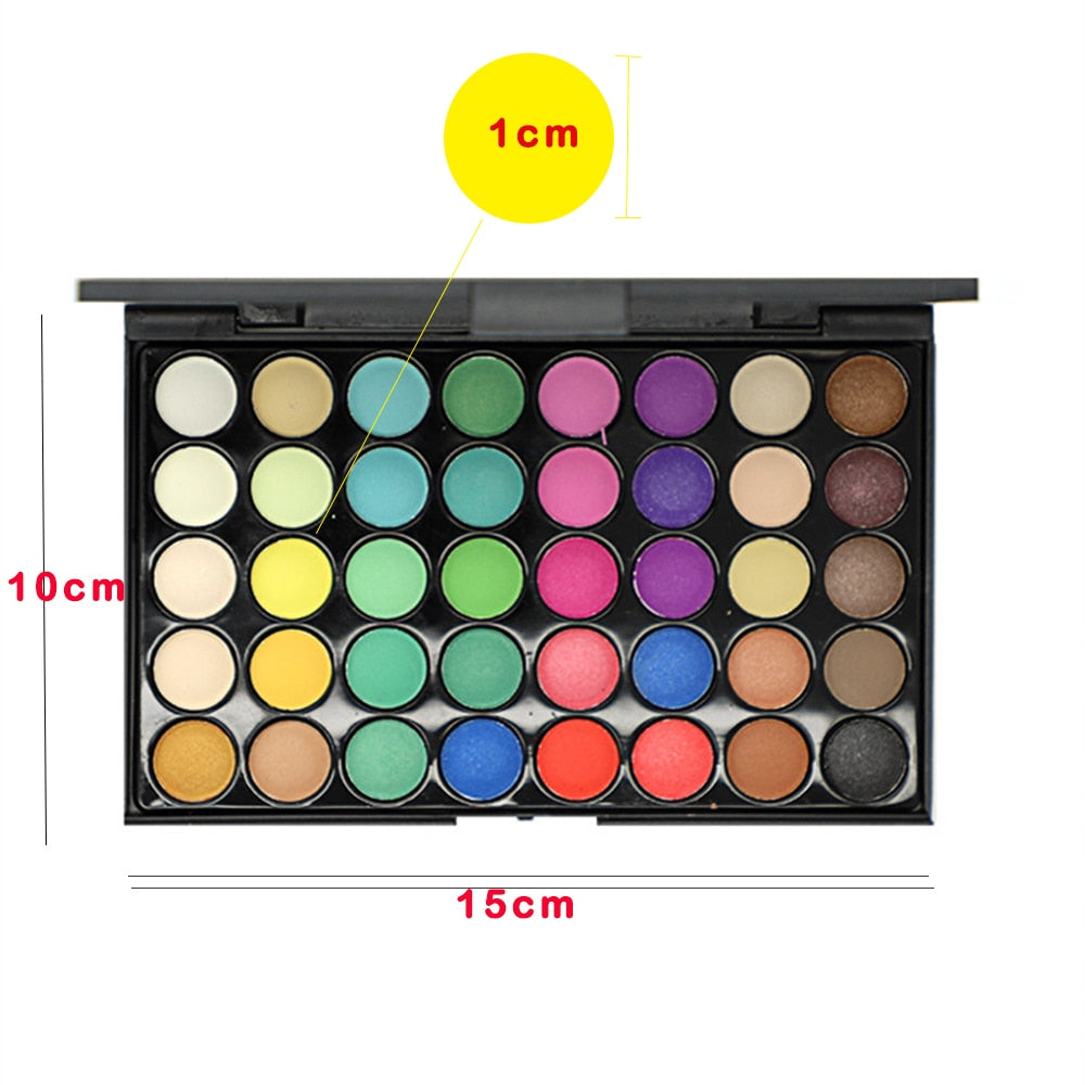 Makeup Matte Luminous Eyeshadow Waterproof Sweatproof Matte Shimmer