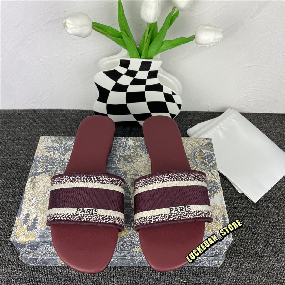 Women Shoe Slippers Woman Pumps Ladies Sandals Leather Slipper Flip Flops