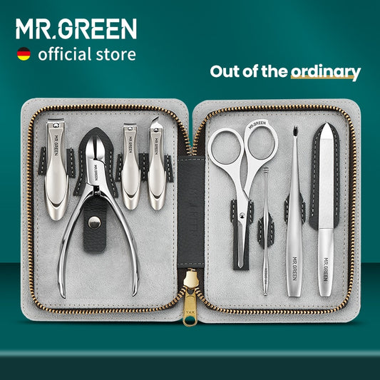 MR.GREEN Manicure Set With Morandi Grey