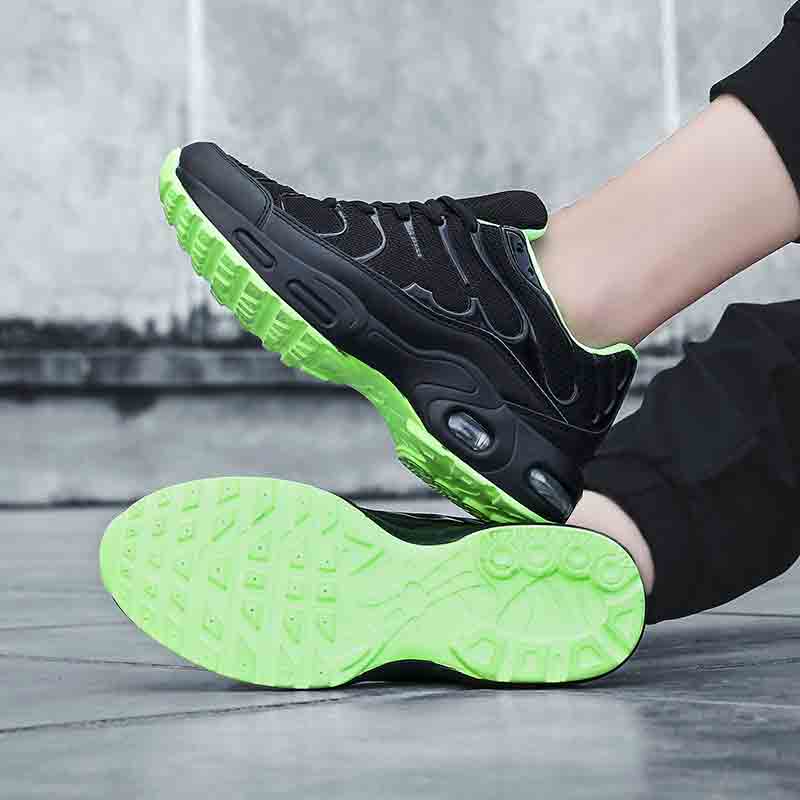 Mesh Breathable Running Shoes Army Green Spring Autumn Walking Shoes Men Women Sneakers Size 36-47