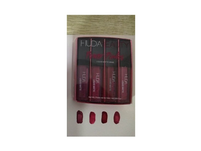 Lip Gloss Mini Lip Glaze Set Four Matte Waterproof