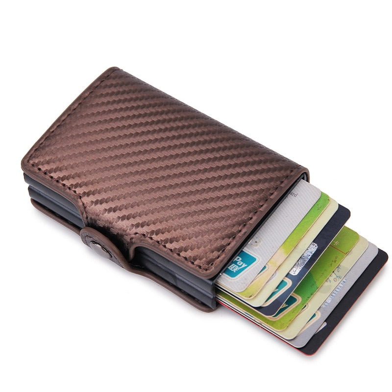 Rfid Blocking Protection Men id Credit Card Holder Wallet Leather