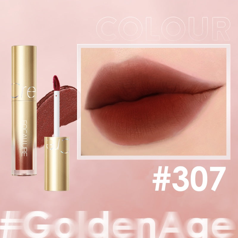 FOCALLURE Silky-Smooth Lip Cream Velvet Matte Lip Glaze Pigment Long Lasting For Lips