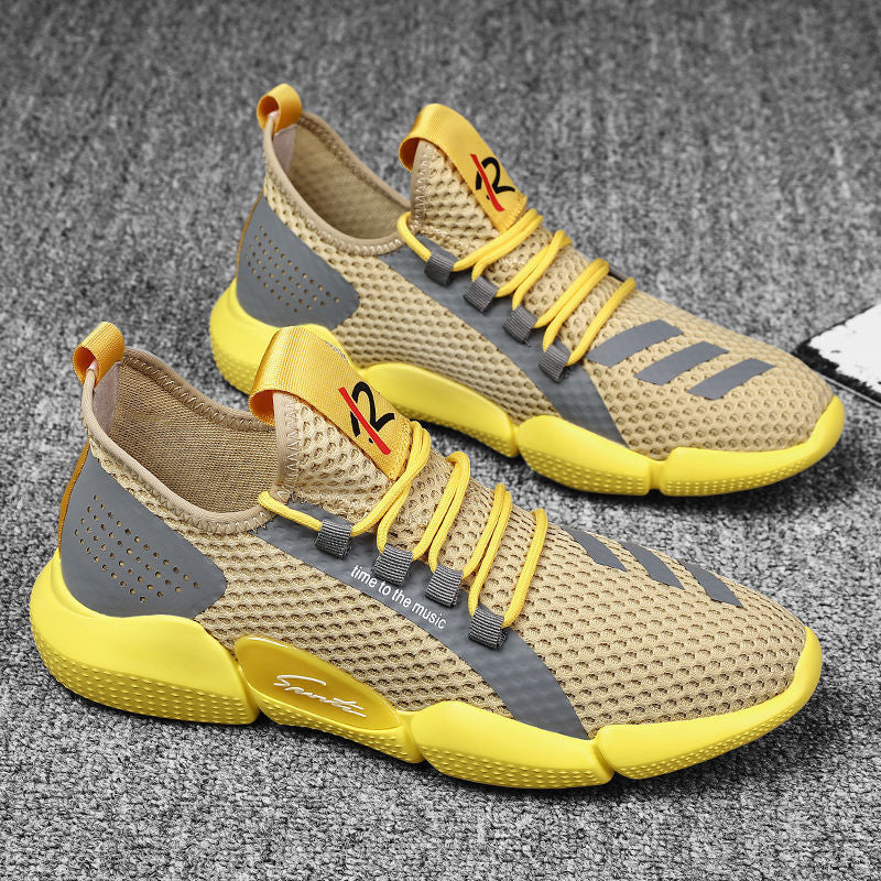 Men Shoes Spring Autumn Casual Shoes Mesh Breathable Comfortable Sports Shoes Male Lightweight Wear-resistant Running Shoes