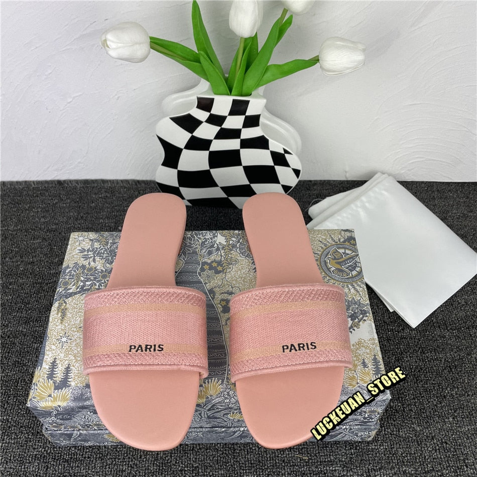 Women Shoe Slippers Woman Pumps Ladies Sandals Leather Slipper Flip Flops