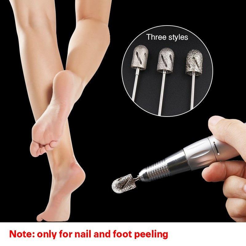 3-Size Nail Drill Set – Manicure & Pedicure Accessories and Tools for Professional Nail Art