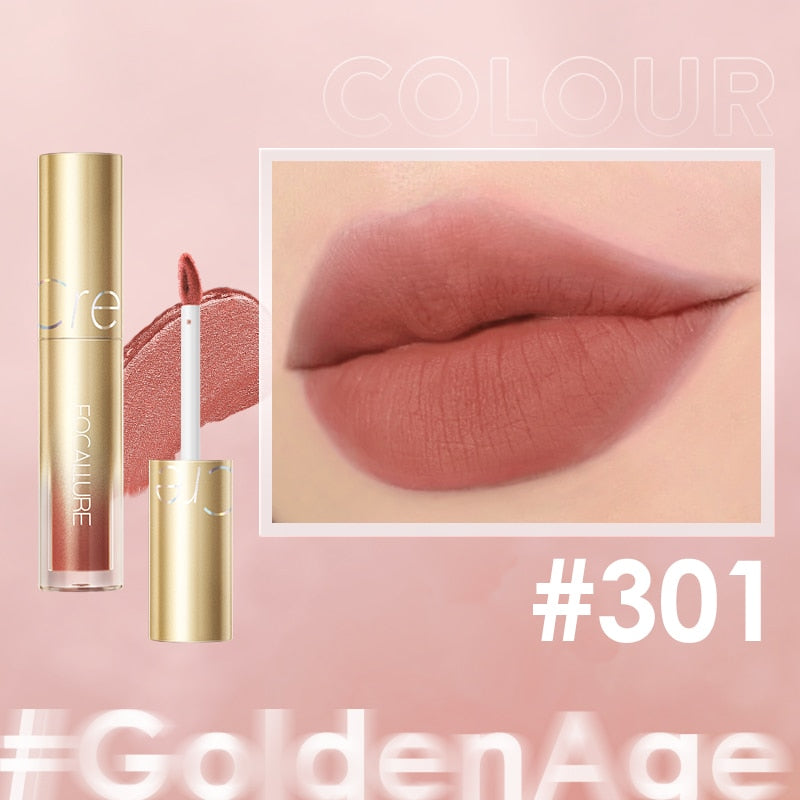 FOCALLURE Silky-Smooth Lip Cream Velvet Matte Lip Glaze Pigment Long Lasting For Lips