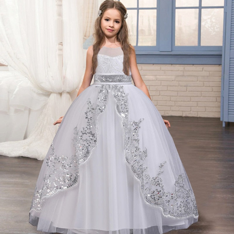 Baby Girls' Princess Ball Gown – Elegant Party & Wedding Bridesmaid Dress