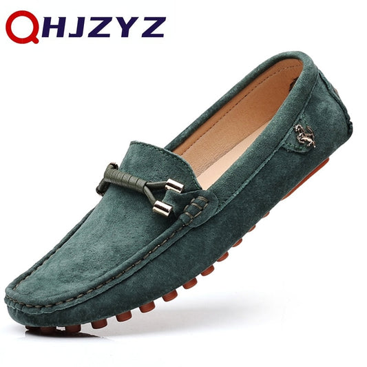 Green Loafers Men Design Suede Loafers 2023