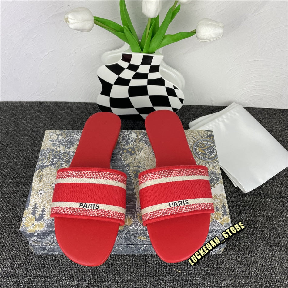 Women Shoe Slippers Woman Pumps Ladies Sandals Leather Slipper Flip Flops