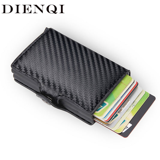 Rfid Blocking Protection Men id Credit Card Holder Wallet Leather