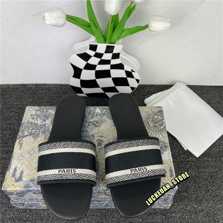 Women Shoe Slippers Woman Pumps Ladies Sandals Leather Slipper Flip Flops