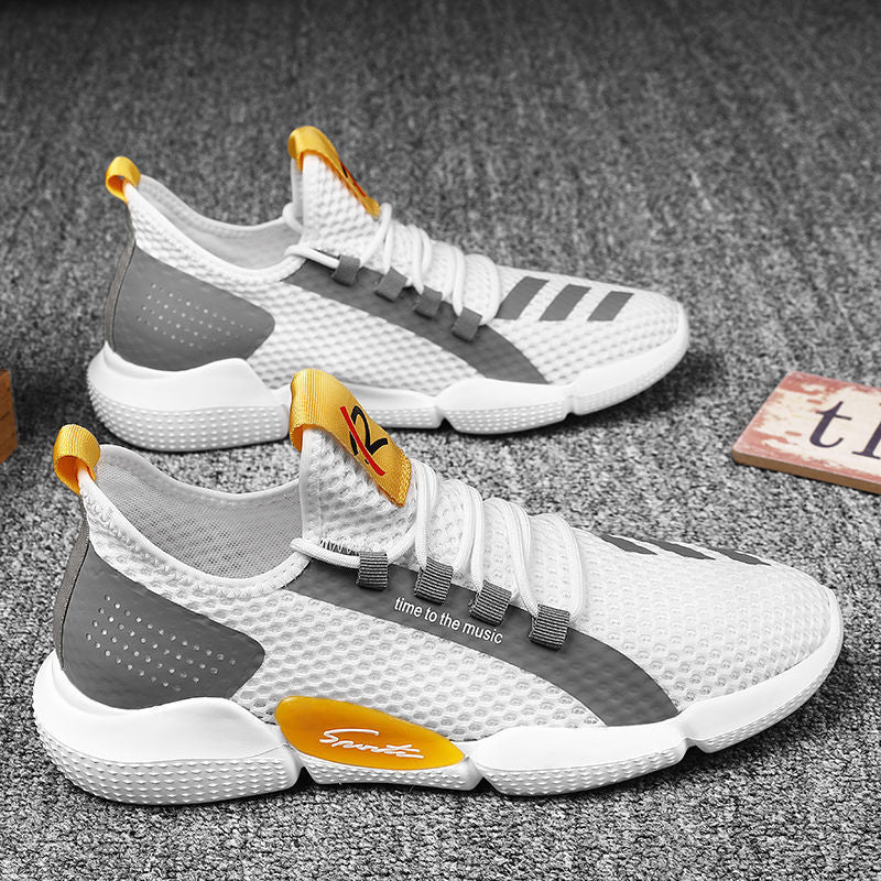 Men Shoes Spring Autumn Casual Shoes Mesh Breathable Comfortable Sports Shoes Male Lightweight Wear-resistant Running Shoes