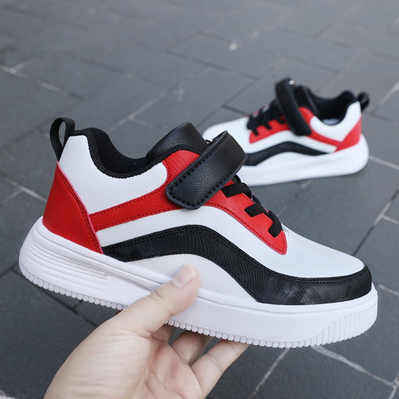 High Top Kids Running Shoes Classic Fashion Basketball Shoes for Boys Girls White Sports Shoes