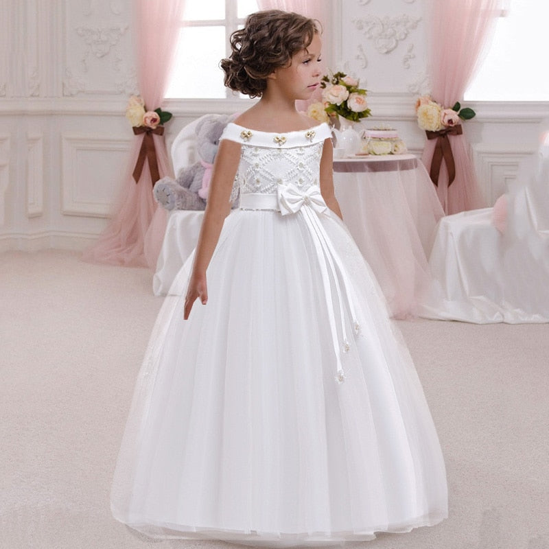 Baby Girls' Princess Ball Gown – Elegant Party & Wedding Bridesmaid Dress