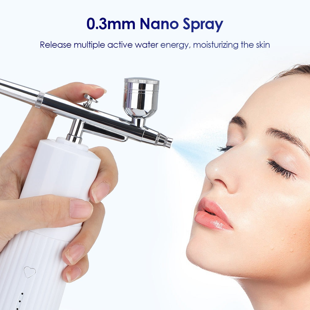 High Pressure Nano Spray Oxygen Injector Household Portable Handheld Facial Moisturizing Beauty Apparatus Skin Care USB Charging