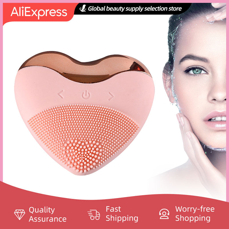 Love Model Electric Silicone Cleansing Instrument Charging Facial Cleansing